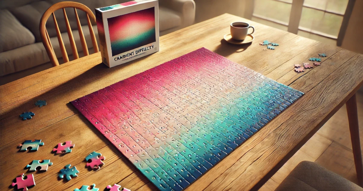 Gradient Difficulty Puzzles: A Calm Brain Workout Gradient Difficulty Puzzles: A Calm Brain Workout